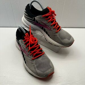 Brooks Launch Gray, purple, and Red Athletic Running Shoes women’s size 9.5